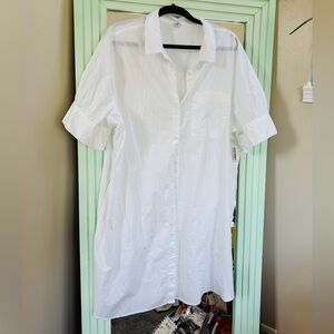 Old Navy White Shirt Dress